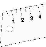 Lance FC-032, Aluminum French Curve, 32cm METRIC